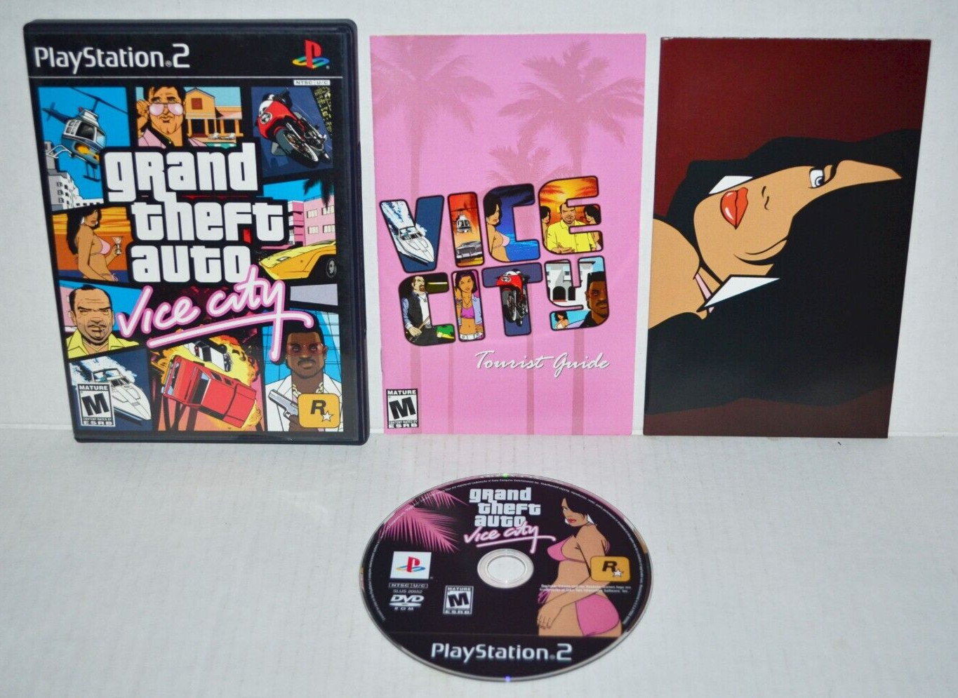 Grand Theft Auto Vice City Sony PlayStation 2 2002 GTA PS2 Black Label C G2U