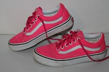 VANS Old Skool Casual Sneakers, Hot Pink, 508731, Canvas, Womens US 5