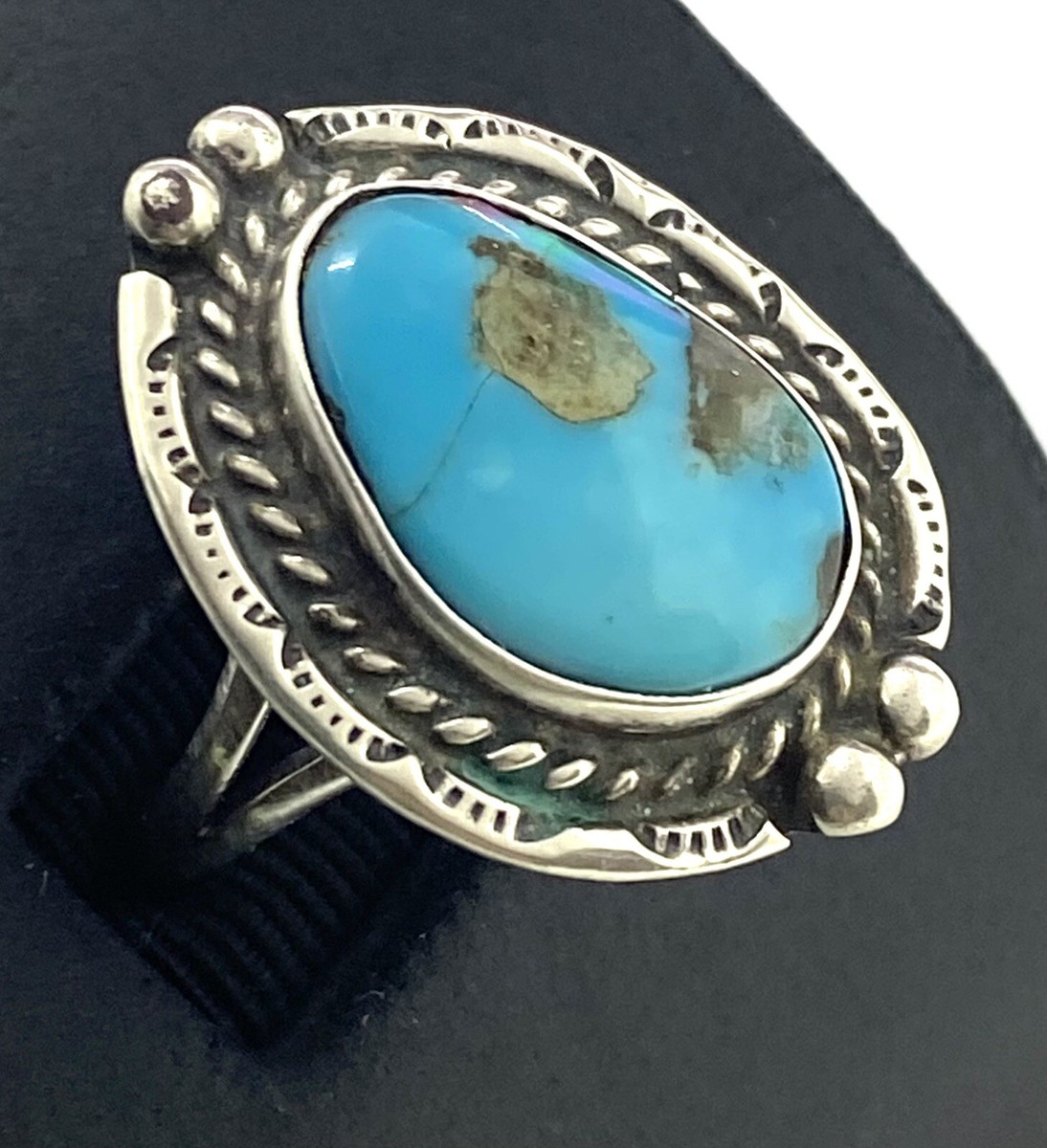 Vintage Native American Turquoise Ring Sz7 6.09g | eBay