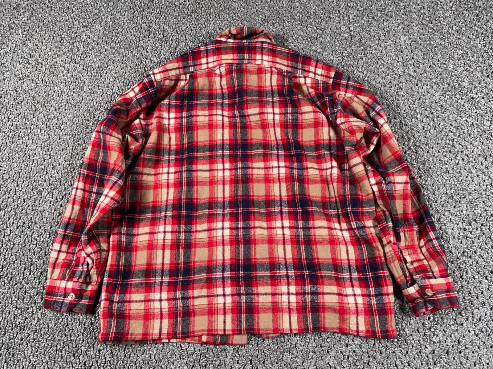 VTG Pendleton Wool Loop Collar Flannel Shirt Adul… - image 2