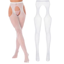 Womens Suspender Nylons Pantyhoses Stockings Sheer Garter Belt Thigh High Pants