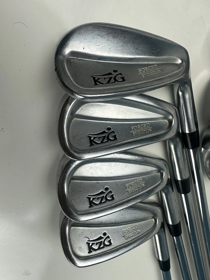 Kzg Evolution Forged Irons 4-P Precision Steel Shaft Lamkin Some Surface Rust RH - Image 3 of 4