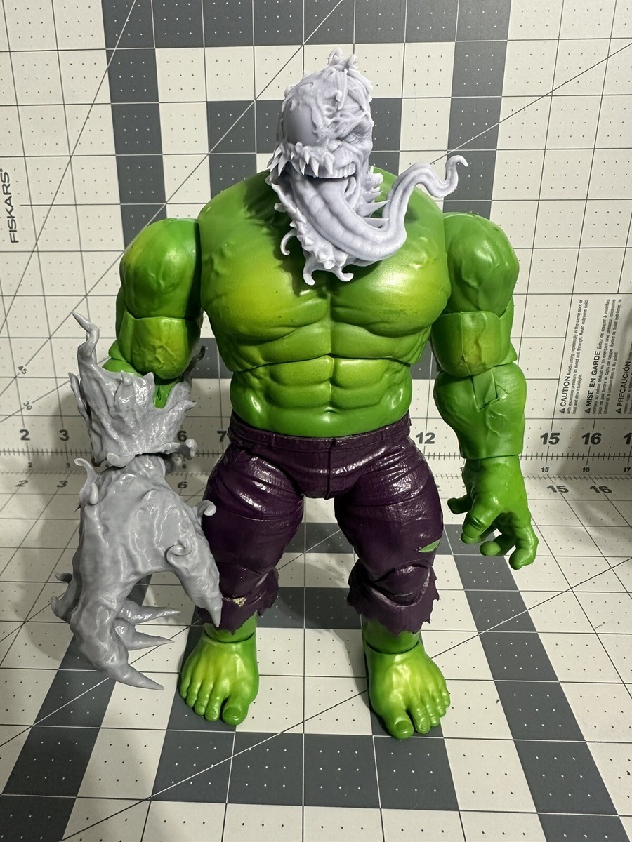 AMOS GREENFUZZ HELMUT TheHotDogManフィギュア 3D Printed - 1/12 Venomized Hulk Headsculpt And Hand SET Marvel