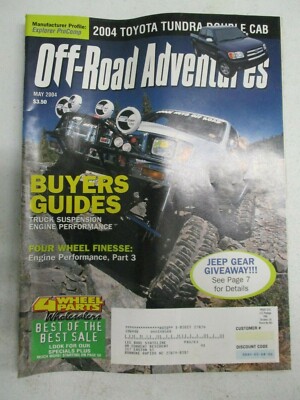 OFF-ROAD ADVENTURES MAGAZINE MAY 2004 TOYOTA TUNDRA DOUBLE CAB EXPLORER PROCOMP