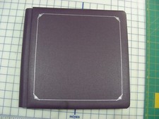 CREATIVE MEMORIES 12 X 12 Scrapbook with 27 pages  protectors - Purple Embossed