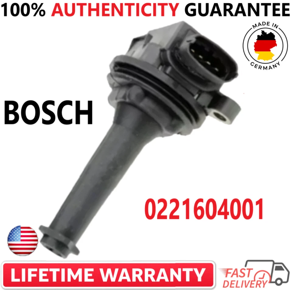 Bobinas de ignição x6 fabricante de equipamento original Bosch para 1999-2009 Volvo C70 S60 S70 80 V70 XC70 XC90 - Imagem 2 de 4