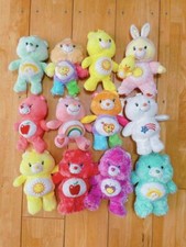 Care Bears Plush lot of 12 Color light blue yellow red and white pink bulk sale