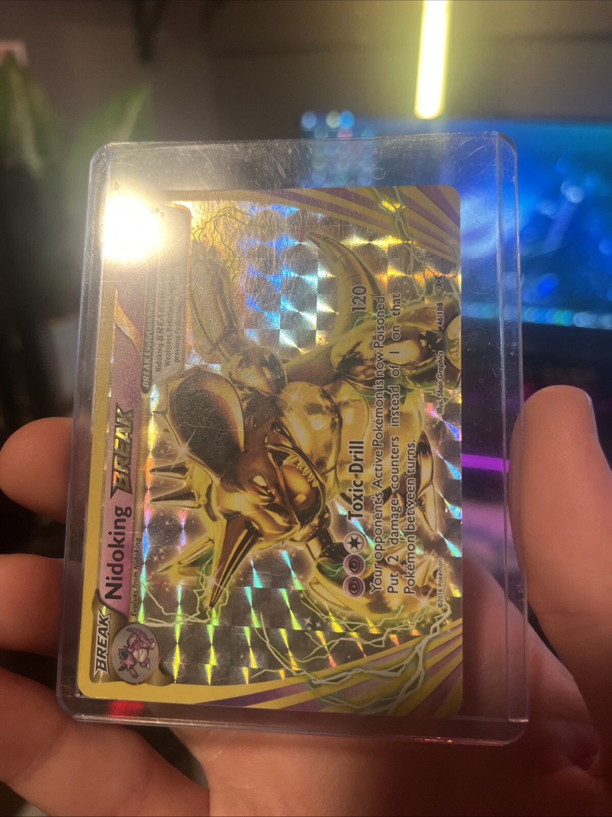 2016 Nidoking BREAK Near Mint 46/108 XY Evolutions Holo Ultra Rare Pokemon Card