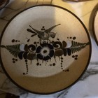 VTG Mexican Tonala Pottery Plates Set of 2 Boho Bird To Hang, 2 Mugs & 2 Plates — photo 9