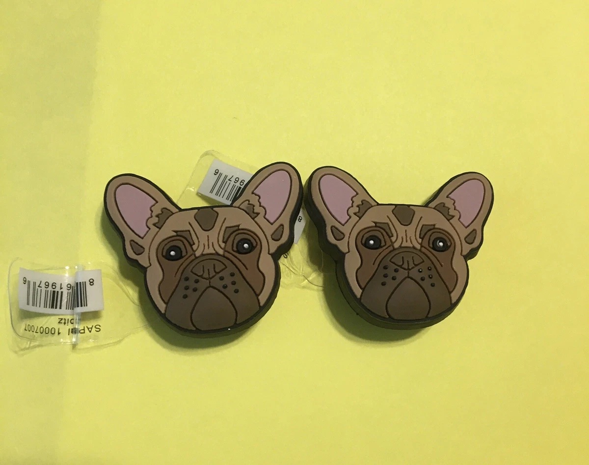 2 French Bulldog Charm For Crocs Shoe Dog Frenchie Boston Terrier