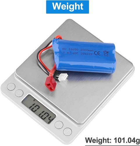 2x Lipo Battery 7.4V 2000mAh 2s T Plug Deans Connector + USB Charger for RC Car - Picture 8 of 10