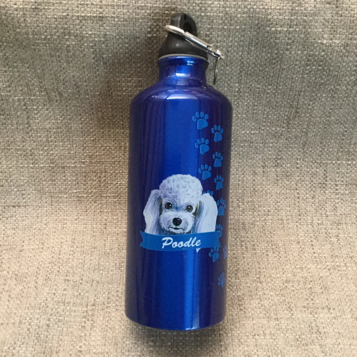 Poodle top water bottle
