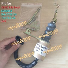 24V Solenoid Valve SA-3799-24 6290050 24V Fit for Deutz Bosch RSV 1751ES-24 24V