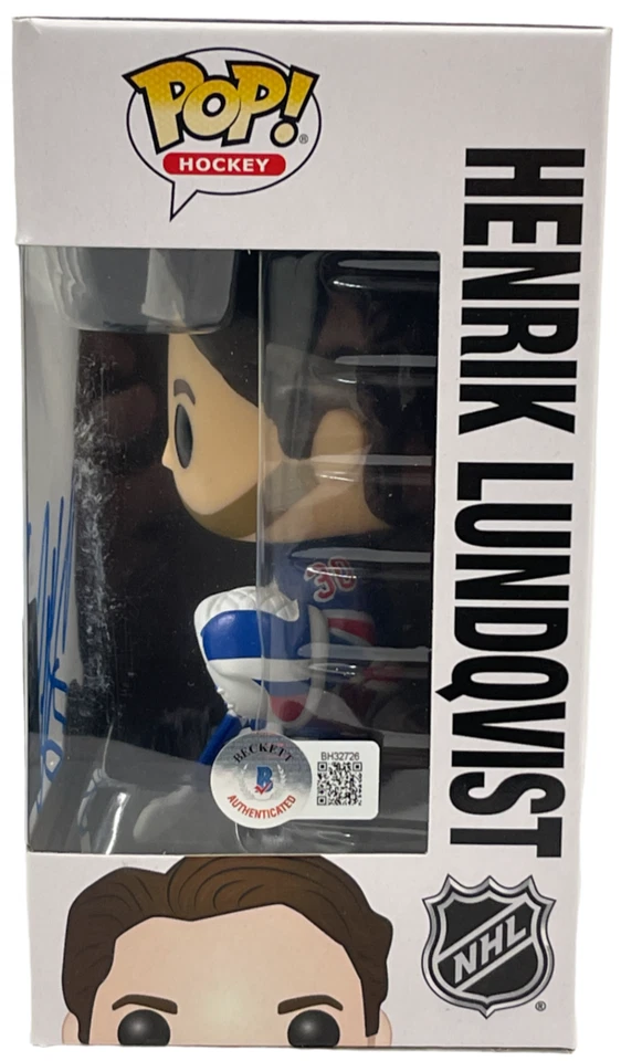 Henrik Lundqvist Signed Funko Figure New York Rangers Autograph Beckett - Image 2 of 2