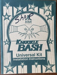 Knuckle Bash Arcade Game Manual