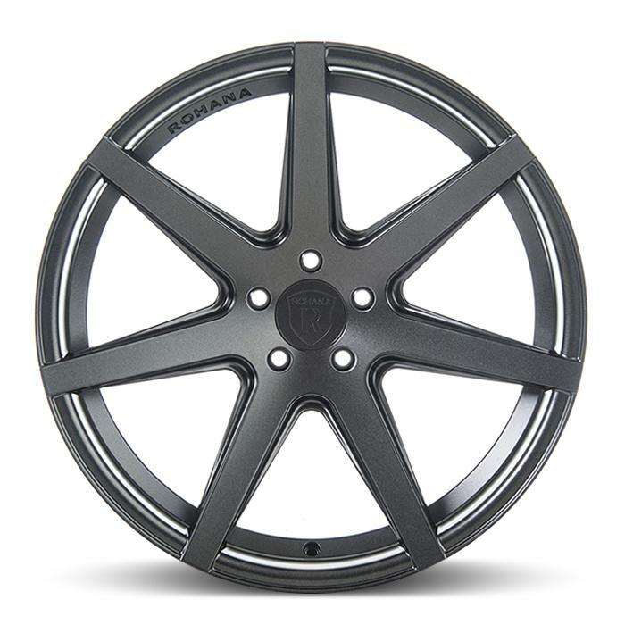 20” ROHANA RC7 MATTE GRAPHITE CONCAVE WHEELS FOR MASERATI QUATROPORTE GHIBLI