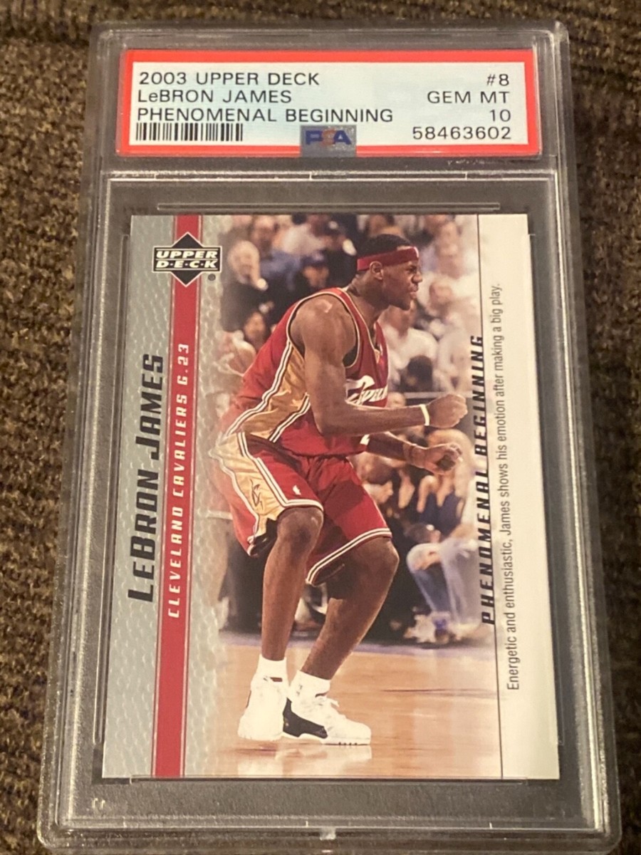 Lebron James 2003 upper deck phenomenal beginnings #8 psa 10 | eBay