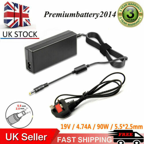 Caricabatterie Per Laptop ARyee 19V 2,1A 40W Con Spinotto 2,5x0,7 Mm - Compatibile Con Asus Eee PC 1015 1001 1104 1201 E Altri