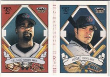 2003 Topps 205 Triple Folders Polar Bear Carlos Delgado Eric Hinske Card #TF22