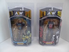 NEW Kenny Omega and Moxley 1/3000 Shop AEW Exclusive Figure LOT w/ Protector