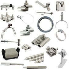 Tiefenerder 4VA Blitzschutz Blitzableiter Zubehör Leitungshalter Runddraht