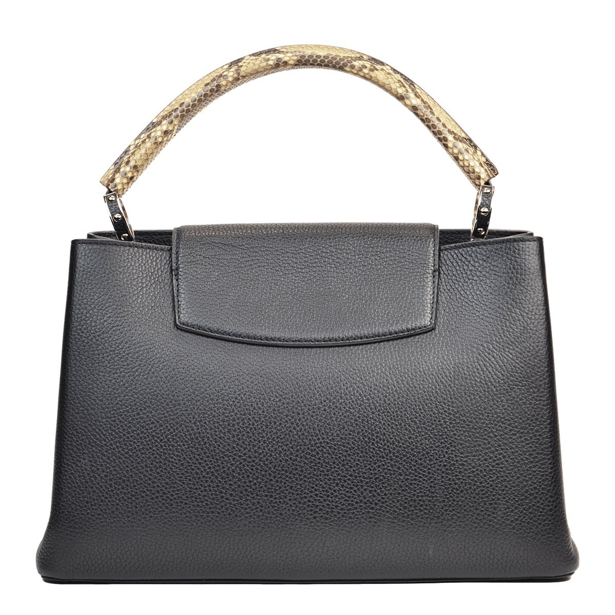 LOUIS VUITTON BLACK TAURILLON PYTHON CAPUCINES MM - image 4