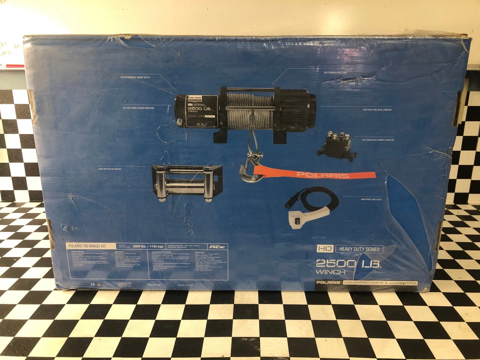 Polaris Sportsman ACE 500 570 900 2014-2017 OEM 2500 lb acero ABW K-Winch emp Foto 2 de 3
