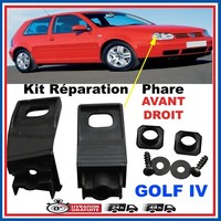 Satz Festsetzung Scheinwerfer Vorne Rechts Nuckel FüR Vw Golf 4 & Bora 1J0998226