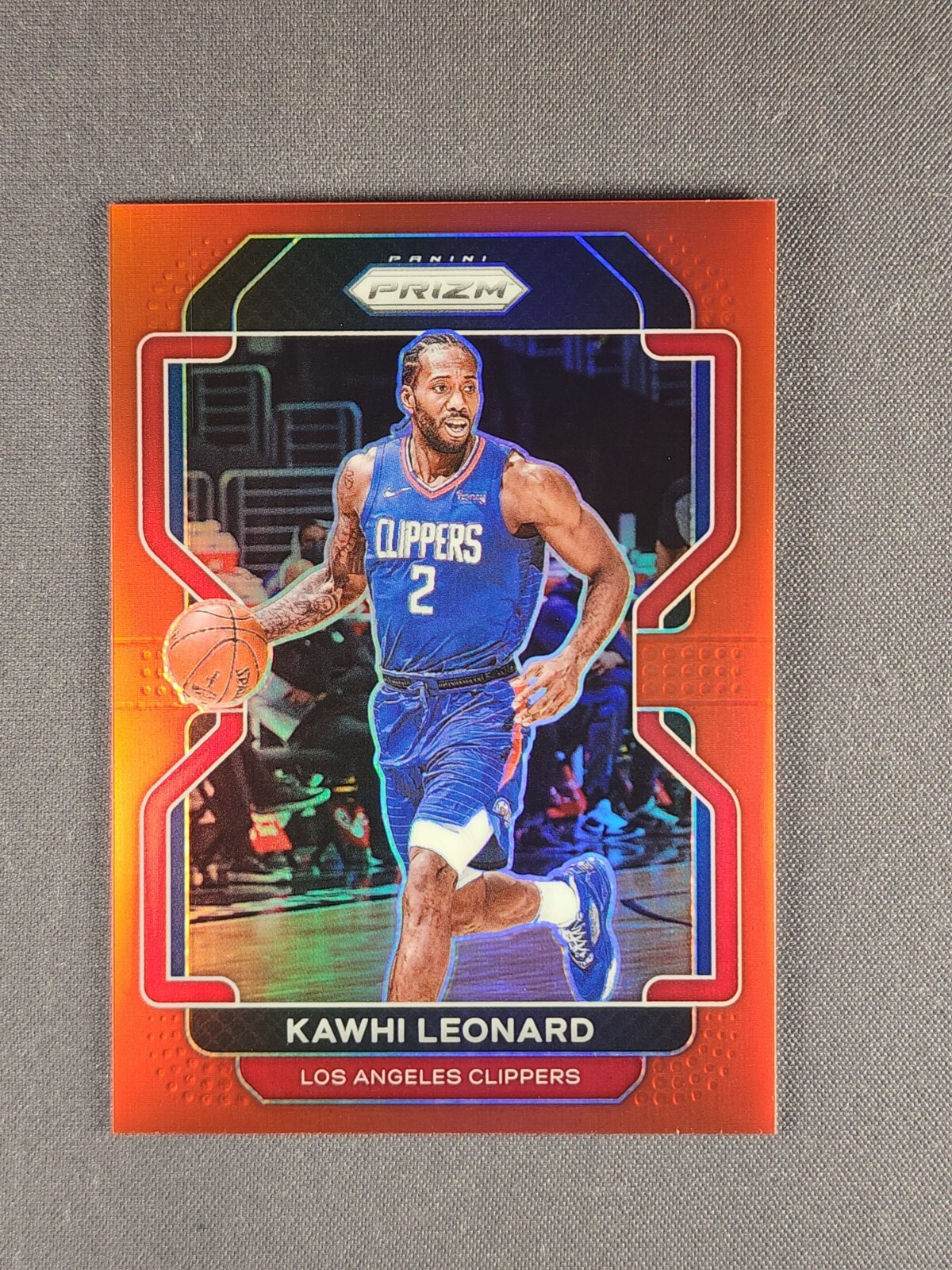 2021-22 Panini Prizm #71 Kawhi Leonard /299 Red Los Angeles Clippers