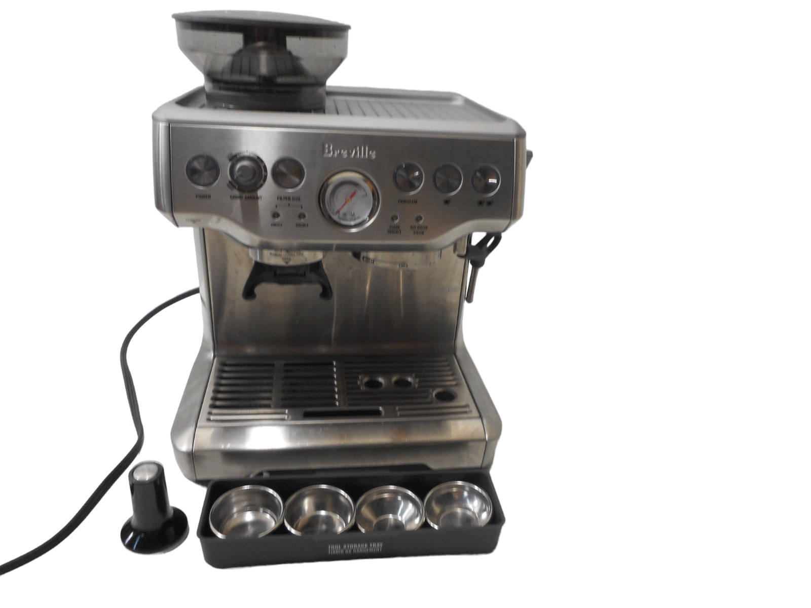 Breville Barista Express Espresso Machine BES870XL,Brushed S
