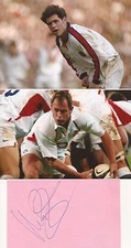 ENGLAND RUGBY UNION: KYRAN BRACKEN SIGNED 3x5 ALBUM PAGE+2 UNSIGNED PHOTOS+COA