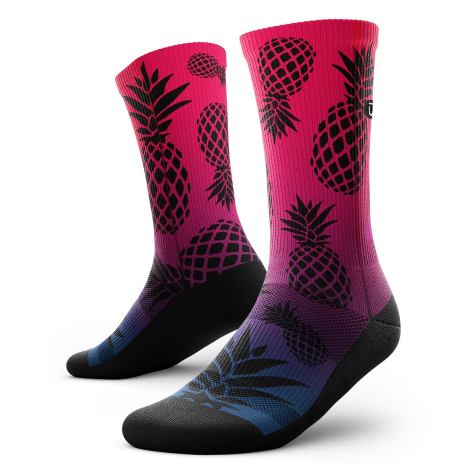 Pine Crew Socks Moisture-Wicking Athletic Calf Socks with Arch Support for Me...-image