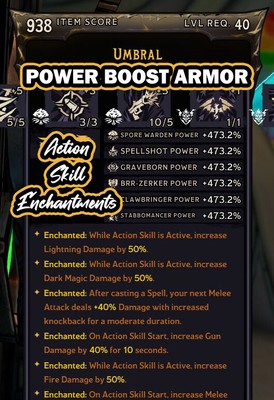 Tiny Tina's Wonderlands   POWER BOOST ARMOR    Modded Pauldron Action Skill