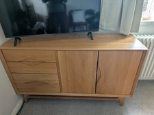 Oak Furnitureland Copenhagen Medium Sideboard - Solid Oak - 139cm Wide