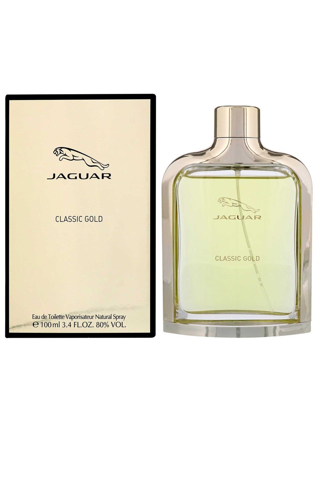 Jaguar Gold Eau de Toilette Spray 100ml Mens Fragrance Woody Citrus Scent