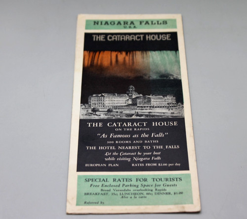 The Cataract House Hotel Travel Brochure Niagara Falls NY 1930's