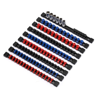 9PC ABS Socket Organizer, 1/4Inch, 3/8Inch, 1/2Inch, Premium Quality Socket H...
