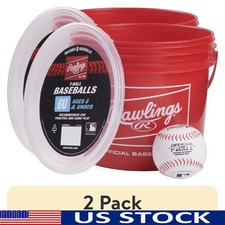 16 Pack Tball Baseball Bucket 8 Official League Training Balls Youth Sports New