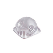 Magnetic Cord Organizer Holder Clips with 2 Extra Reusable Adhesive Clear White