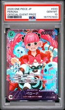 2026 ONE PIECE JAPANESE PROMOS OFFICIAL EVENT PRIZE 033 PERONA PSA 10