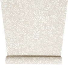 Beige Floral Wallpaper Cream Mix Textured Slightly Imperfect Feature Wall Lounge