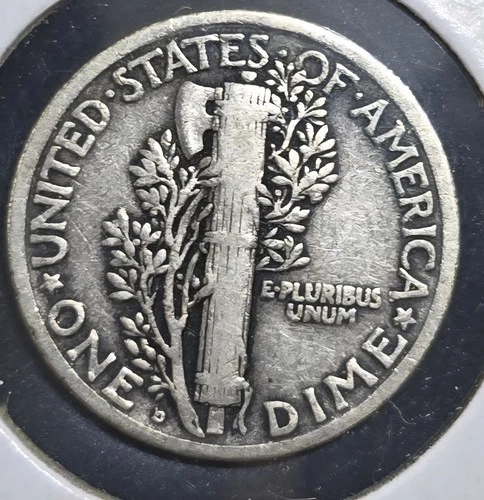 1921-D Mercury Dime VF Simi Key Nice Rims & Eye Appeal Honest Real Coin