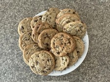 Jumbo Chocolate Chip Cookies Homemade Baked Fresh One Dozen except there's 15