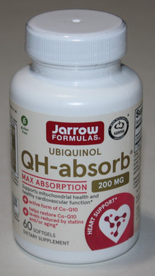 Jarrow Formulas Ubiquinol QH-absorb, 200 MG, 60 SOFTGELS Exp 01/27 NEW