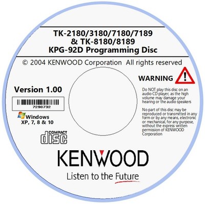 Kenwood KPG-92D v. 1.00 Software, TK-2180/3180/7180/7185/7189/8180/8189