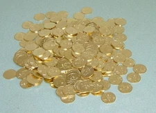 NEW 200 GOLDEN LIBERTY / EAGLE PACHISLO SLOT MACHINE TOKENS - NEW