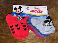 Disney Junior Mickey Infant 10 Pairs If Quarter Length Socks Size 6-12 Months