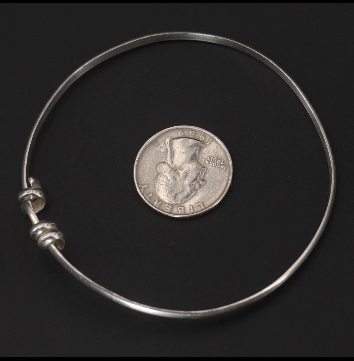 VTG Sterling Silver Solid Wrapped 9” Multi Size A… - image 9