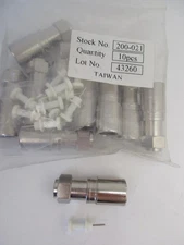 (10 pk) F Coaxial RF Connector RG11 Steren 200-021 Compression Weatherproof