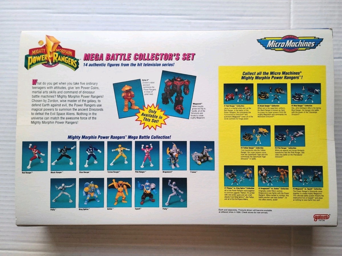1994 Micro Machines Mighty Morphin Power Rangers Mega Battle